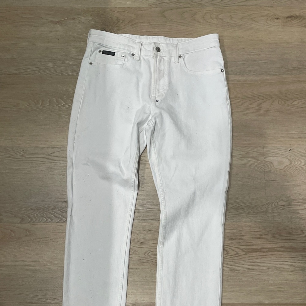 Calvin Klein RAF Simons Era SS18 Unreleased White Slim Fit Denim